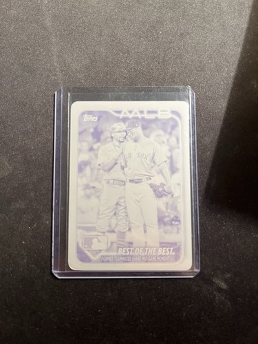 Junior Caminero [Printing Plate] #628 2024 Topps card
