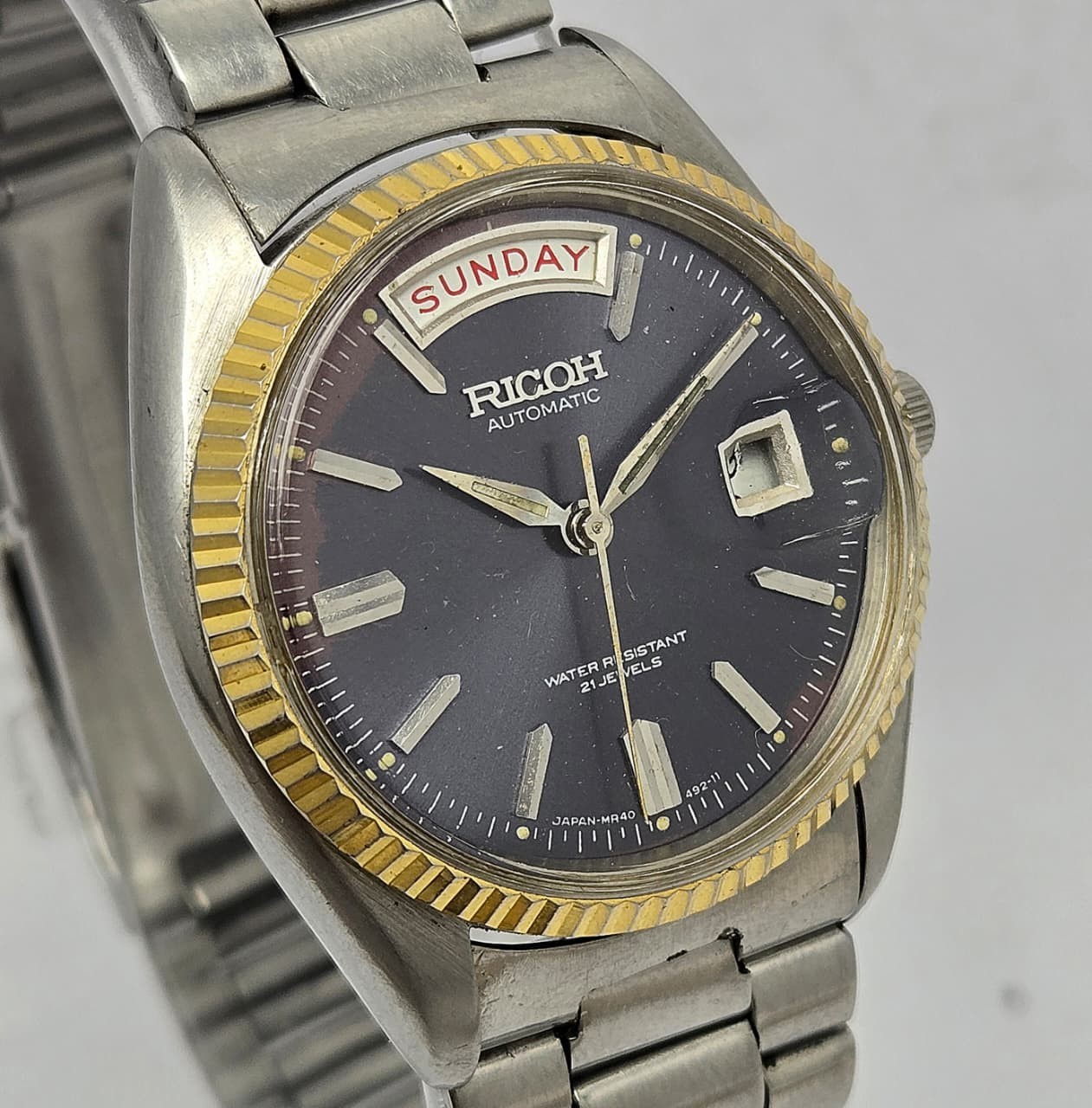 President Watch Men’s Vintage Ricoh Automatic Day/Date - vintagewatches.pk