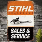 Vintage Tool Craft Retro Stihl Vintage Plaque Tin Metal Signs Home Décor 8x12