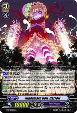 Vanguard TCG card BT15/035EN R Nightmare Doll, Carroll Infinite Rebirth