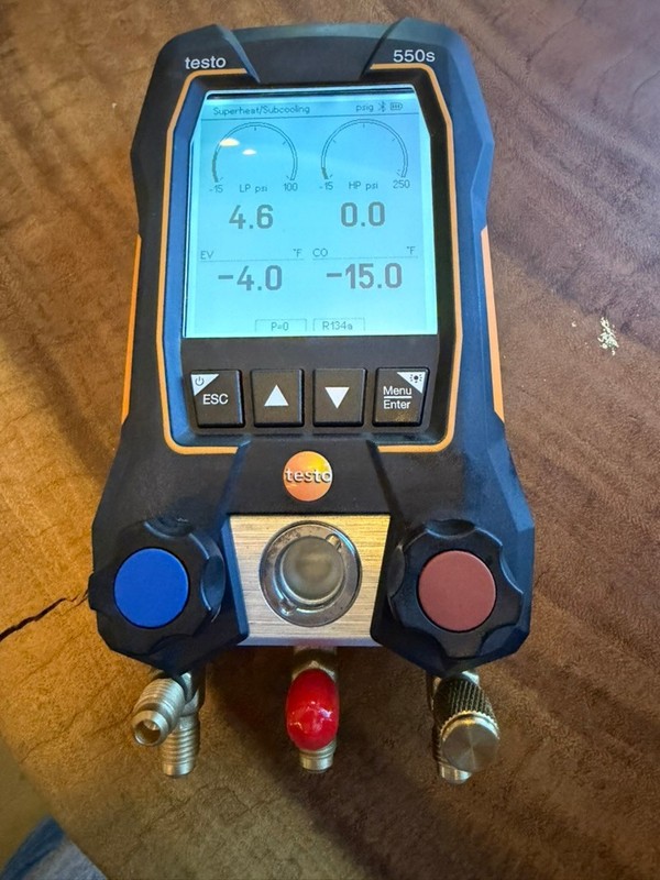 Testo 550s Smart Kit - Digital Manifold with 2 Way Valve.
