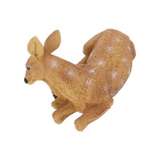 Deer Figurine Hand Painted Coating Treatment Vivid Details Lovely Deer Statu NEW