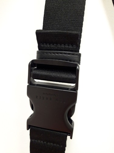 TED BAKER Ladies Large Black Zip-Up Crossbody Everyday Use Bum Bag Pre - Loved - Picture 12 of 21