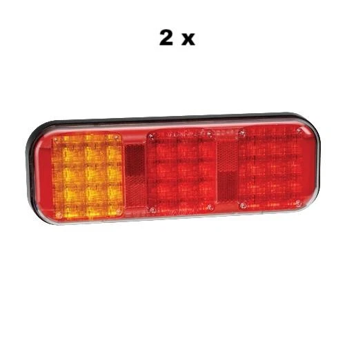 2 x 94202 Narva 9-33 Volt LED Rear Twin Stop/Tail and Direction Indicator Lamp - Image 2 of 2
