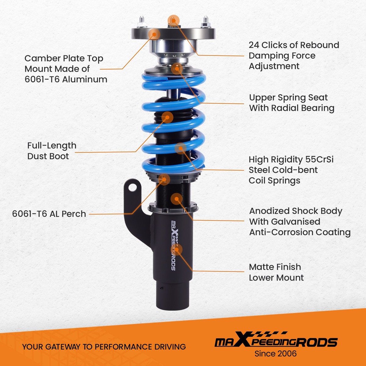 maXpeedingrods Inverter Generador Portátil 3500W Gasolina 4 tiempos con 2 tomas de 230V