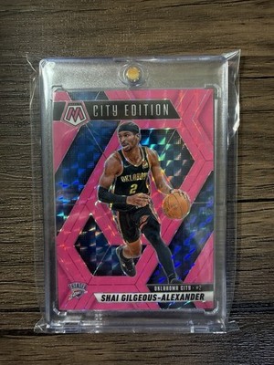 2024-25 Mosaic Fluorescent Pink City Edition Shai Gilgeous-Alexander 05/10  