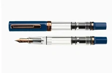 EF Nib - NEW TWSBI ECO RG Piston Fountain Pen - indigo / Bronze