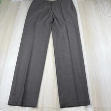 BOSS Hugo Boss Chuck-U-X Mens Brown Wool Flat Front Wide Leg Chino Pants Size 52