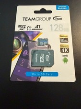 Team Group 128GB Elite microSDXC UHS-I U3, V30, A1, 4K UHD Micro SD Card