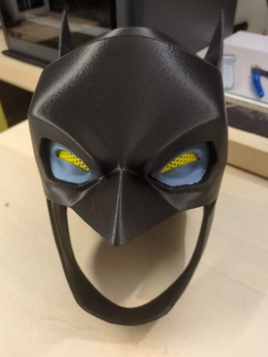Batman Maske, Halloween Cosplay Kunststoff Made With 3D Print Tragbar 
