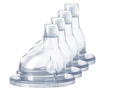 Baby Sipper Spouts - -Silicone, Anti-Colic, BPA-Free, Dishwasher Safe, 4-Pack