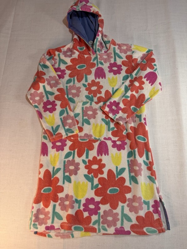 Mini Boden Towel Cover-Up Sz 9/10 Flowers