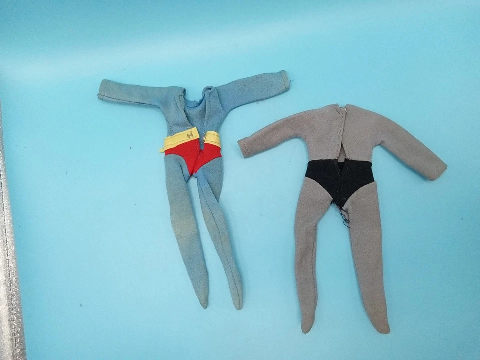 Trajes corporales vintage de Batman y Superman para figura muñeca de 8" Foto 3 de 4