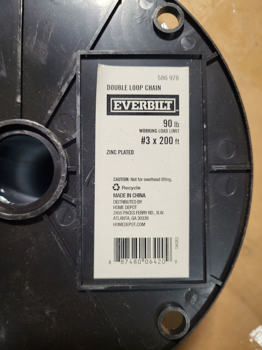 Everbilt #2 x 1 ft. Steel Double Loop Chain 806286 - The Home Depot Everbilt #2 x 1 ft. Steel Double Loop Chain 806286 - The Home Depot