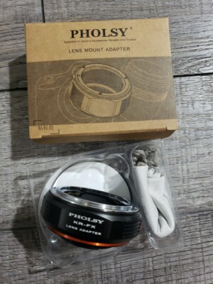 PHOLSY Konica to FX Lens Mount Adapter Compatible with Konica AR Lens to Fujif..