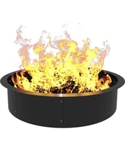 Anbaimei Round Outdoor Fire Pit Ring Insert 36-Inch Inner 40-Inch Outer Diameter