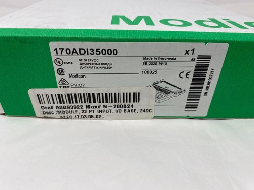 Free Tax 170ADI35000 Schneider Input Module Modicon Momentum 32 PT Input 24VDC - Picture 1 of 3