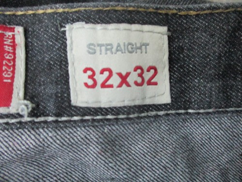 PJ Mark Jeans 32x32 Mens Black Denim Straight Leg Dark Wash Relaxed Fit Casual - Picture 8 of 13