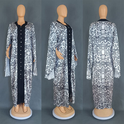 African Dashiki Women Maxi Dress Cape Sleeve Kaftan Abaya Turkey Cocktail Gown - Picture 17 of 24