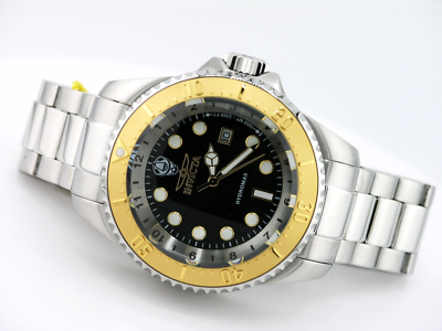 NEW INVICTA 38016 PRO DIVER HYDROMAX 52MM BLACK DIAL STEEL 1000M 