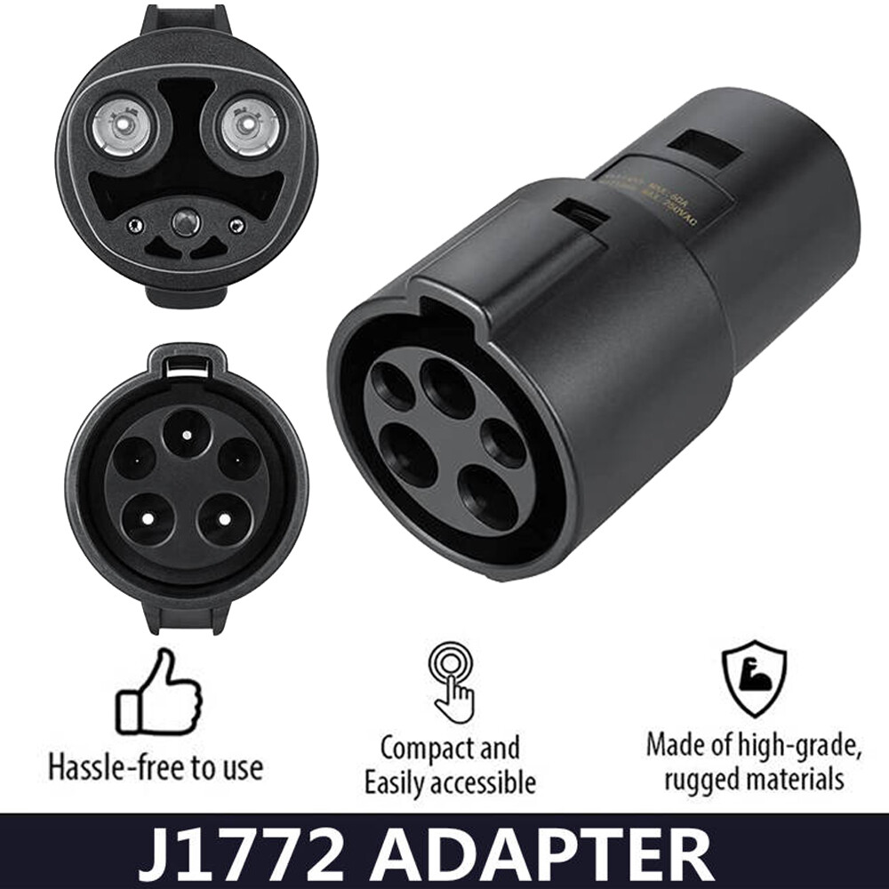 J1772 to For Tesla Charging Adapter 60Amp/250V AC Compatible SAE