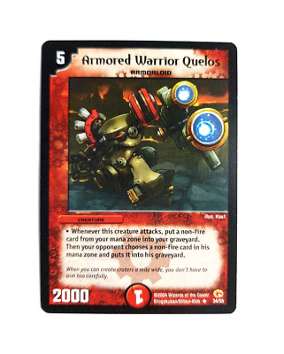 DM-03-34/55, Armored Warrior Quelos, Duel Masters, Uncommon, Ex.