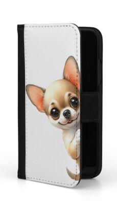 Sunny-Case Klapphülle Flip Case Etui für Xiaomi Redmi 13C Chihuahua cute Nr.77