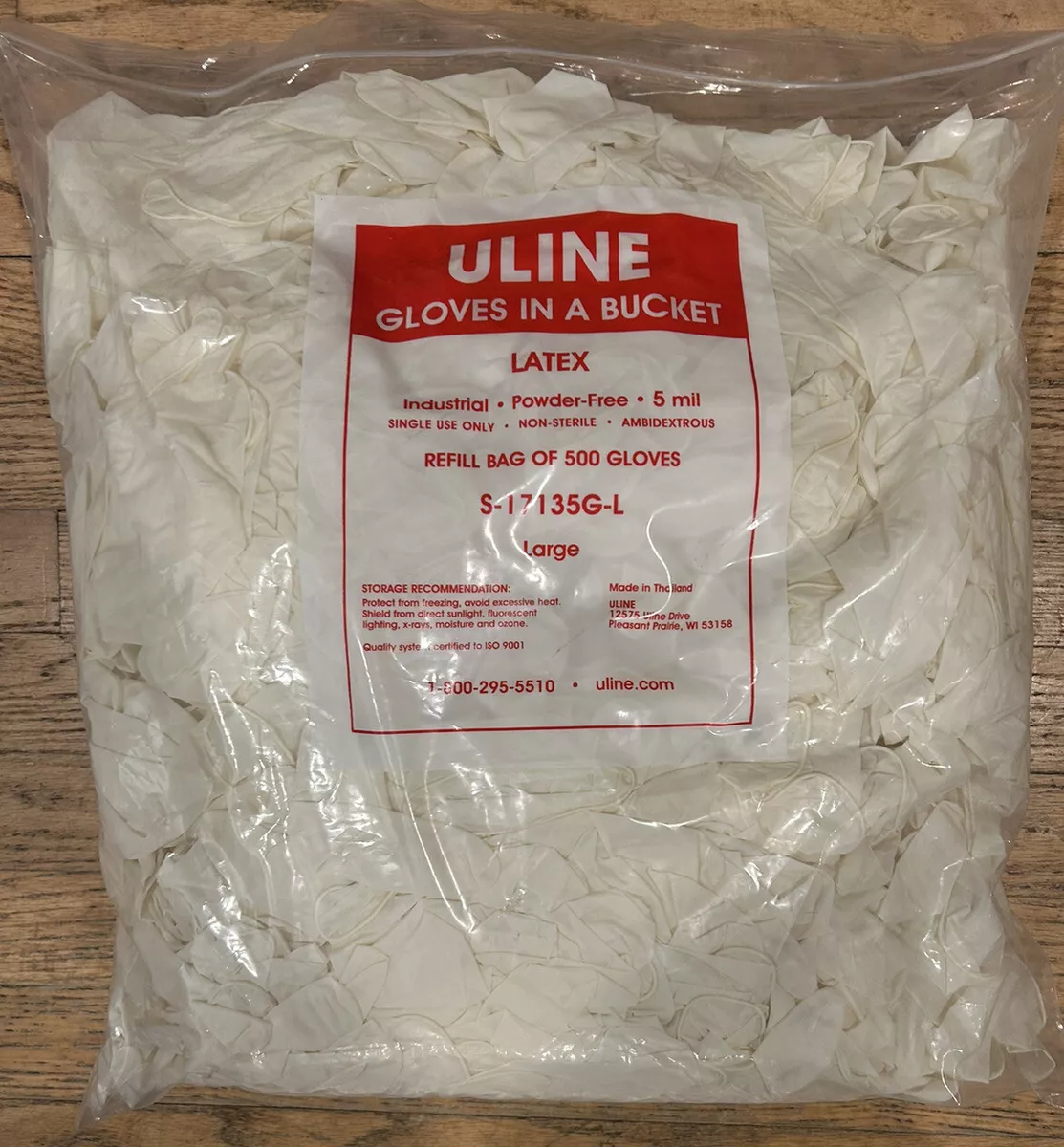 Uline latex gloves deals