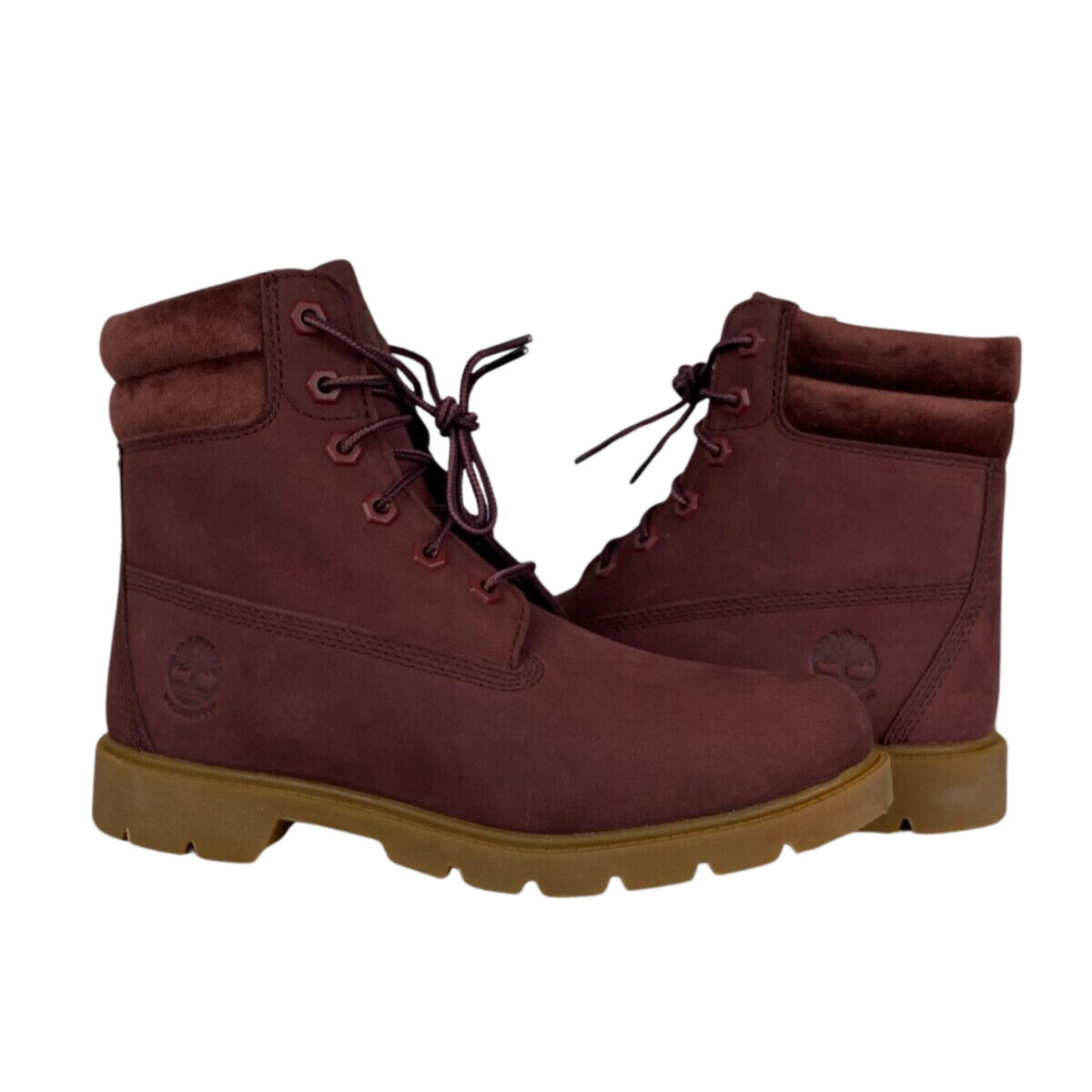 Timberland Sz 7.5 Waterproof Waterville Burgundy Nubuck A1ZSP