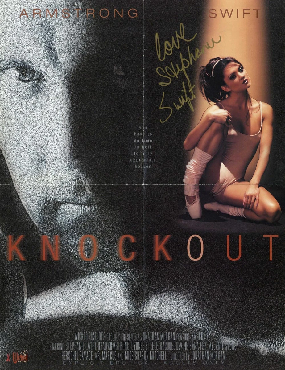 STEPHANIE SWIFT SIGNED KNOCKOUT PROMO POSTER XXX PORN ACTRESS RARE BECKETT  BAS | eBay