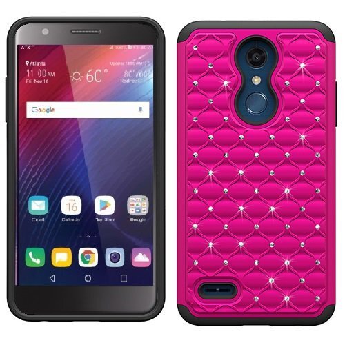 Sparkle Studded Rhinestone Phone Case for AT&T Prepaid LG Xpression Plus-image