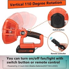 Portable Jobsite Fan for Black & Decker 20V B...