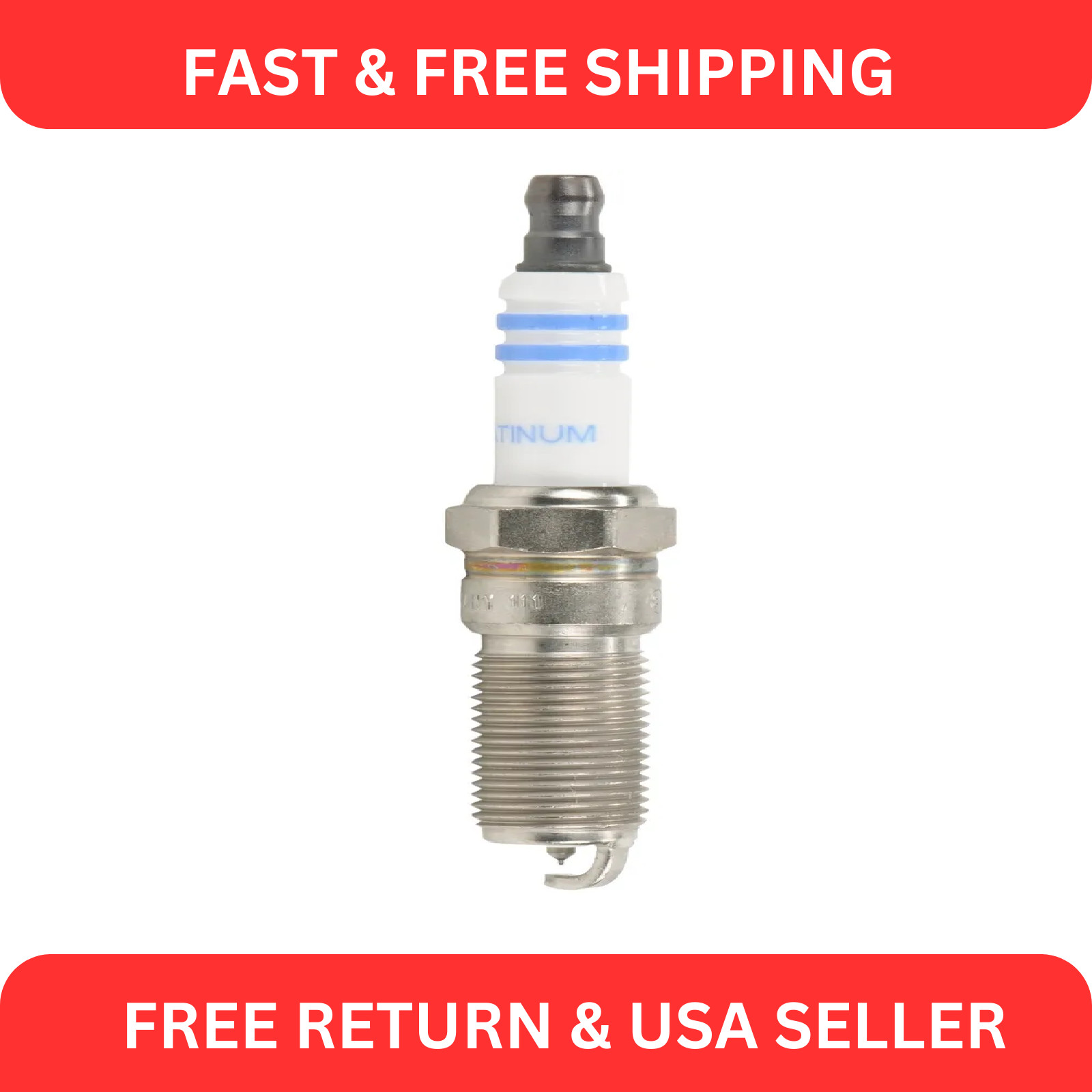 Set of 5 Spark Plugs Bosch Platinum For Hummer H3 Isuzu i-350 GMC Canyon Chevy