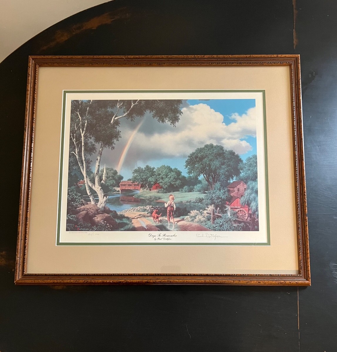 Vintage Paul Detlefsen RARE Signed Numbered 20/1000 Print