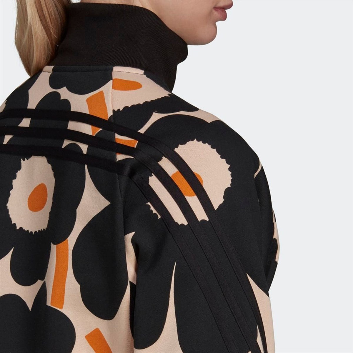 Adidas X Marimekko Designer Fleece Zip Sweat Jacket GT4594 Black 