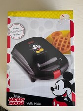 Disney Mickey Mouse Gofrera Belga Modelo DCM9 Electrodoméstico de Cocina NUEVO EN CAJA