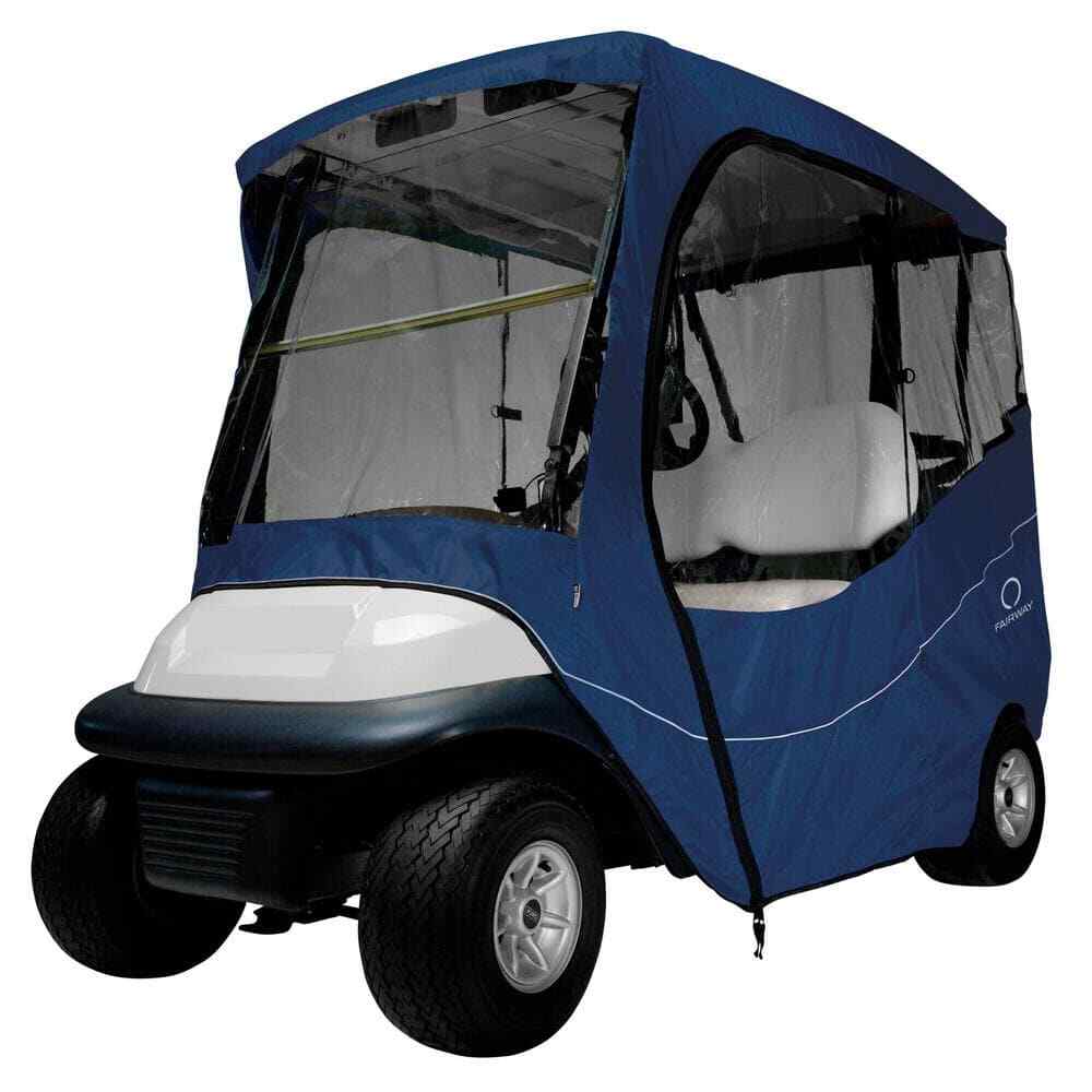 Fairway Short Roof Travel Golf Car Enclosure Navy