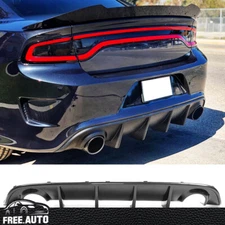 Fits 15-23 Dodge Charger SRT Rear Bumper Diffuser OE Style Carbon Fiber Print