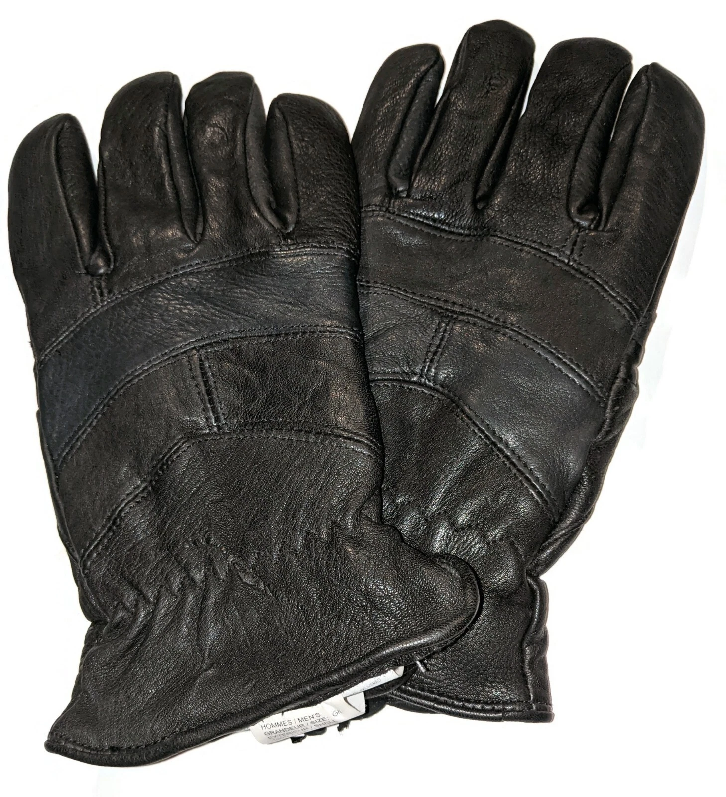 Men's Black Better Leather Gloves, Large, New.