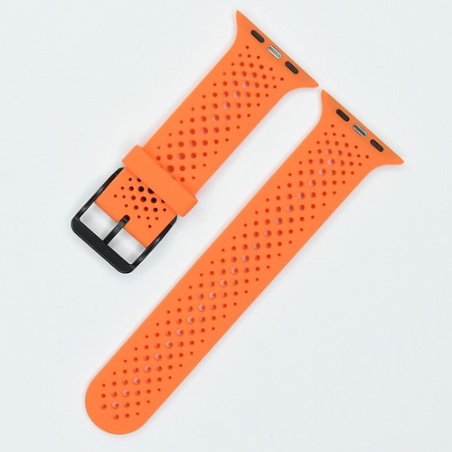 Silicone Strap For Apple Watch Bands Ultra2 42/46/49mm sport breathable bracelet - Picture 16 of 30