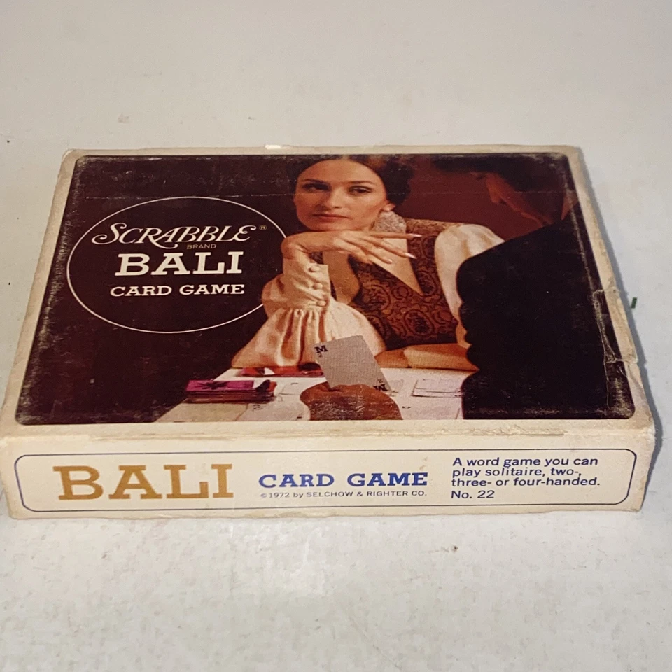 Vintage 1972 Scrabble Brand Bali Card Game A Word Game Solitaire - 4 Players - Image 3 of 4