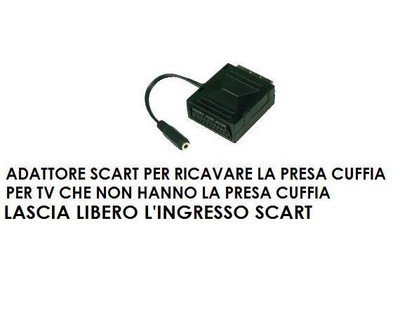 Ekon - Adattatore Scart maschio con Jack femmina