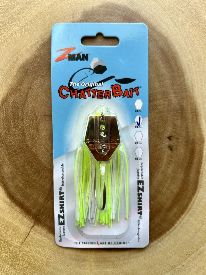 Z-man Chatterbait Original, 3/8 OZ, Pesca de lubina, Nuevo, ¡Envío gratuito! ¡NUEVO CON ETIQUETAS! Foto 2 de 4