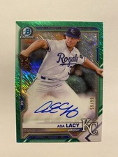 2021 Bowman Chrome Green Shimmer Refractor Asa Lacy 59/99 CPA-AL Mint Condition*