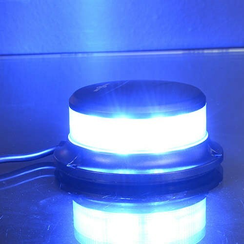Matel Service Lampada a tutto tondo con 4 modelli flash, 12 V, 24 V, ECE R65 R10 E9, con tubo di fissaggio, supporto per trattore, auto, camion