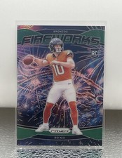 BO NIX 2024 Panini Prizm Football GREEN PRIZM Fireworks Insert RC QTY Available
