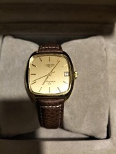 Longines flagship mens hand wind wristwatch