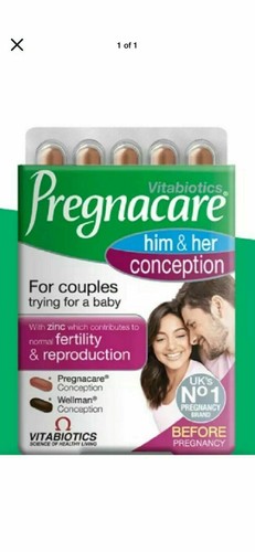 Buy New Vitabiotics Pregnacare Him And Her Conception 60 Tablets Uk Flat Pack Online In Italy