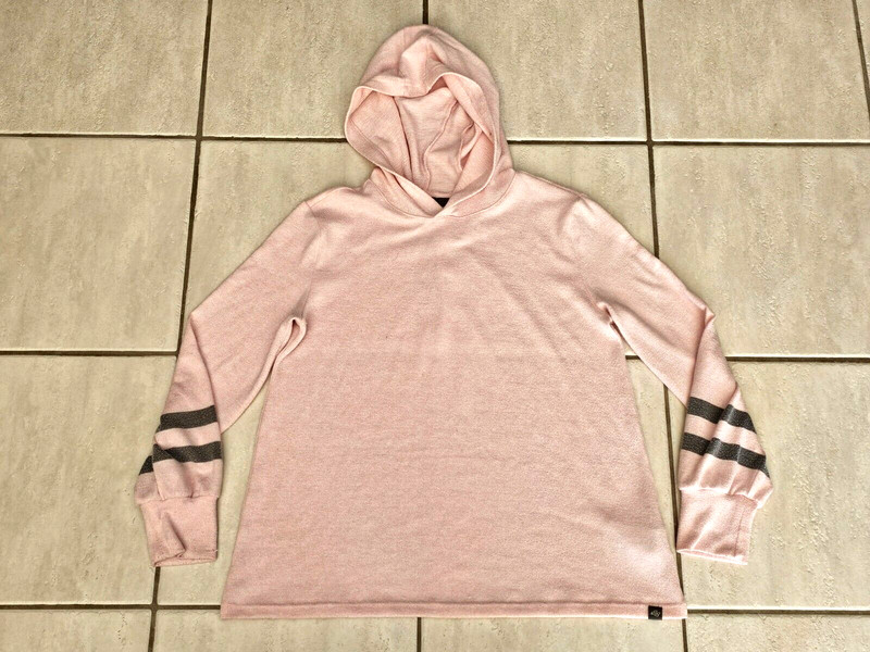 Girls Eddie Bauer Sweater Hoodie Sweatshirt Size Extra Large XL 16 Light Pink