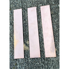Rectangular Copper Blank Bookmark/ Stamping Blank 2"x8" 16oz copper aprox 24 ga